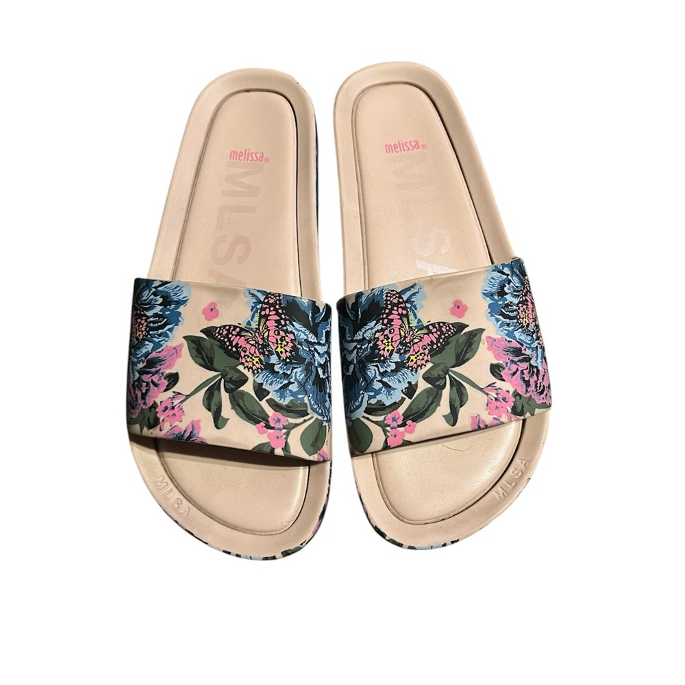Melissa Floral Slide Sandals - Multicolor